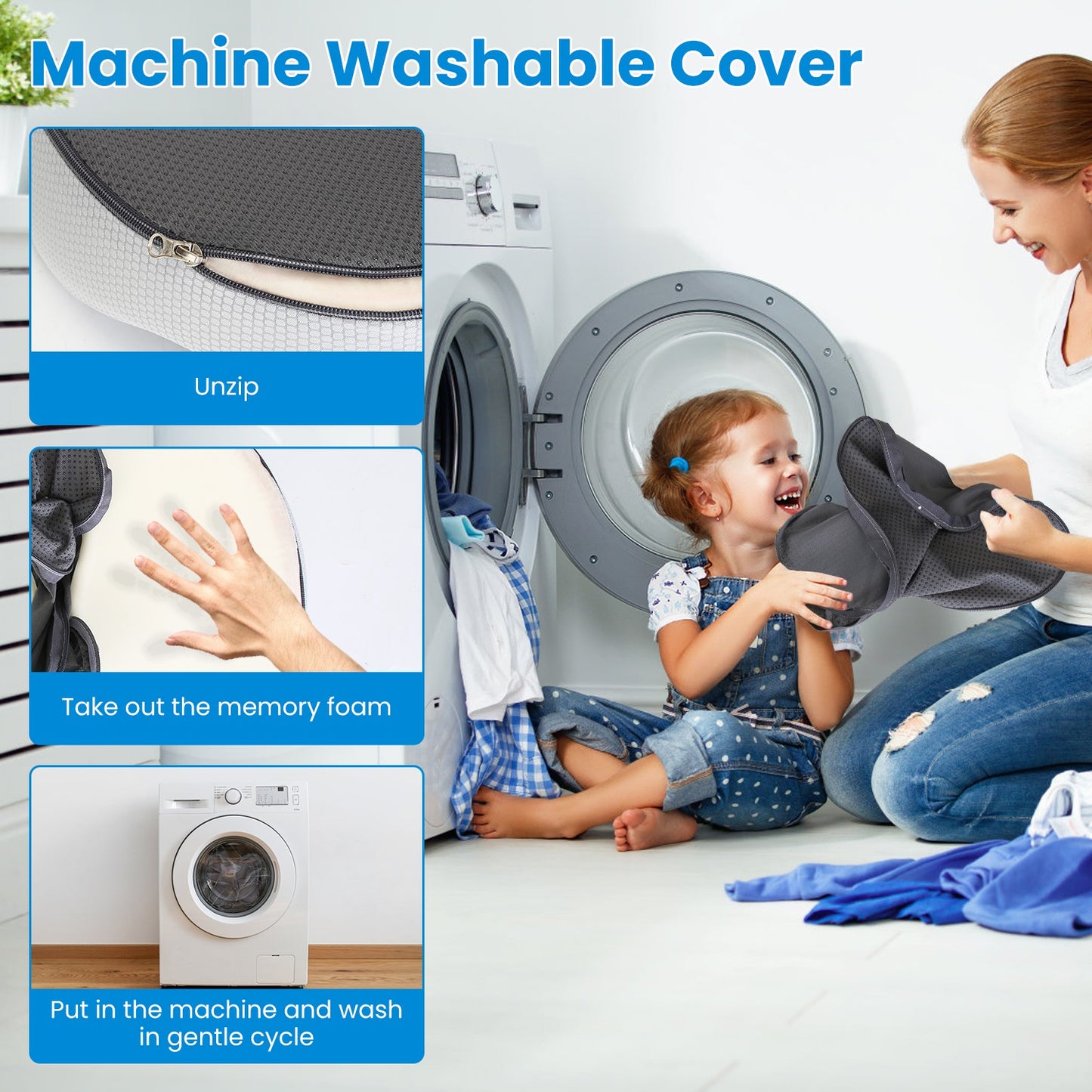 Rimpex Memory Foam Seat Cushion for All-Day Comfort